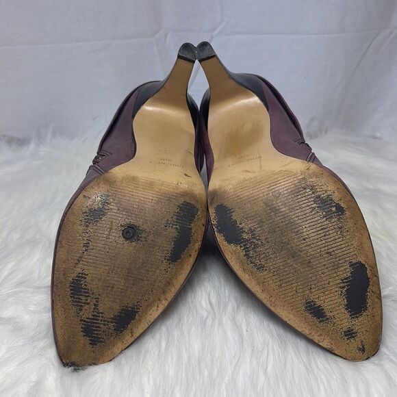 Nine West Vintage Wine Distressed High Heel Side Zip Booties. Sz 8.5 - Picture 7 of 7